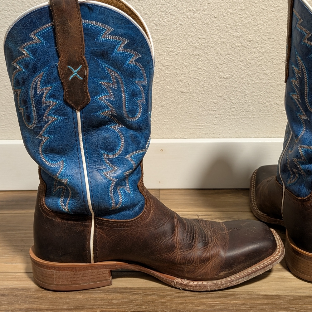 Men's Twisted X Square Toe Cowboy Boots - Picture 9 of 11